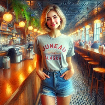 Juneau Restaurant T-Shirt And Denim Art Collection